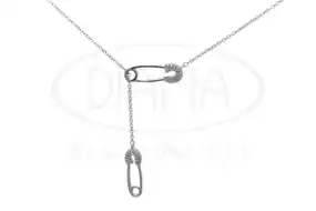 Срібне кольє "Булавки"