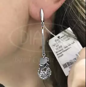 Срібні сережки