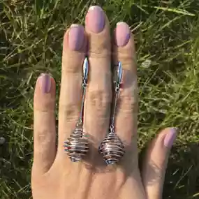 Срібні сережки