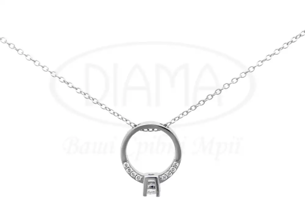 Кольє срібне Каблучка фото 1