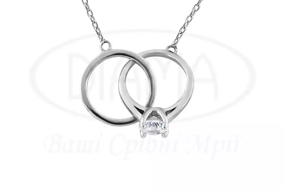 Кольє срібне Каблучка фото 1