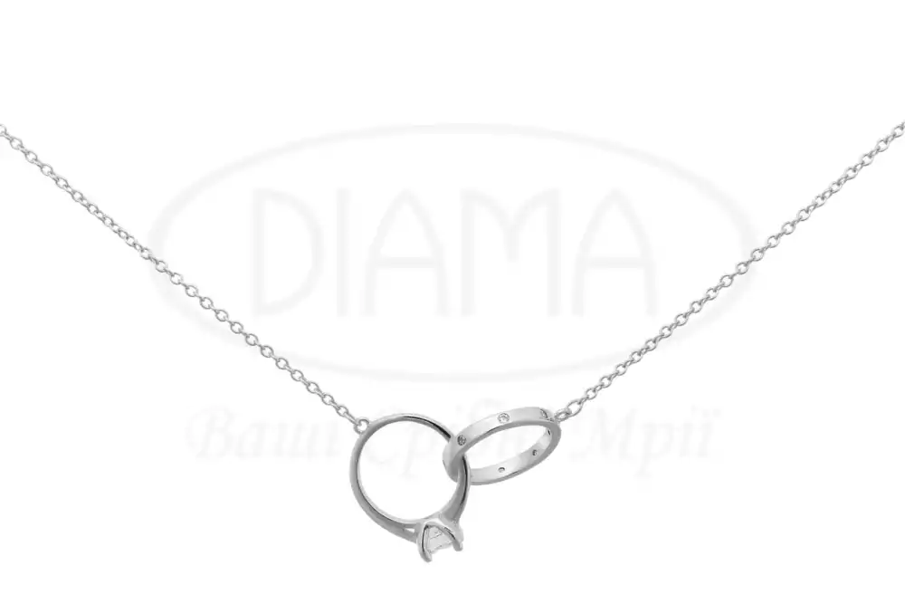 Кольє срібне Каблучка фото 2