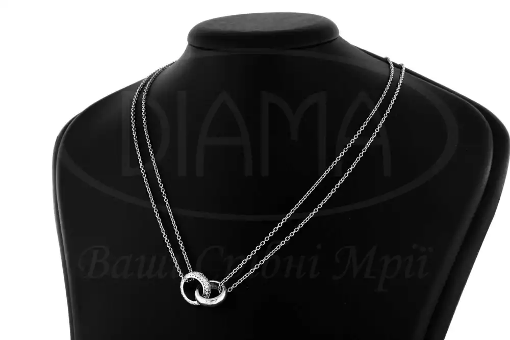 Срібне кольє з Цирконом фото 3