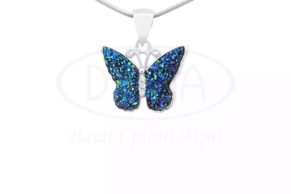 Срібна підвіска Метелик фото 1