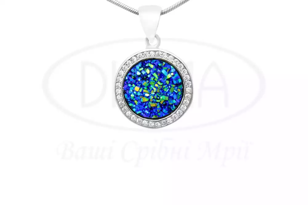 Срібна підвіска з Кварцем фото 1