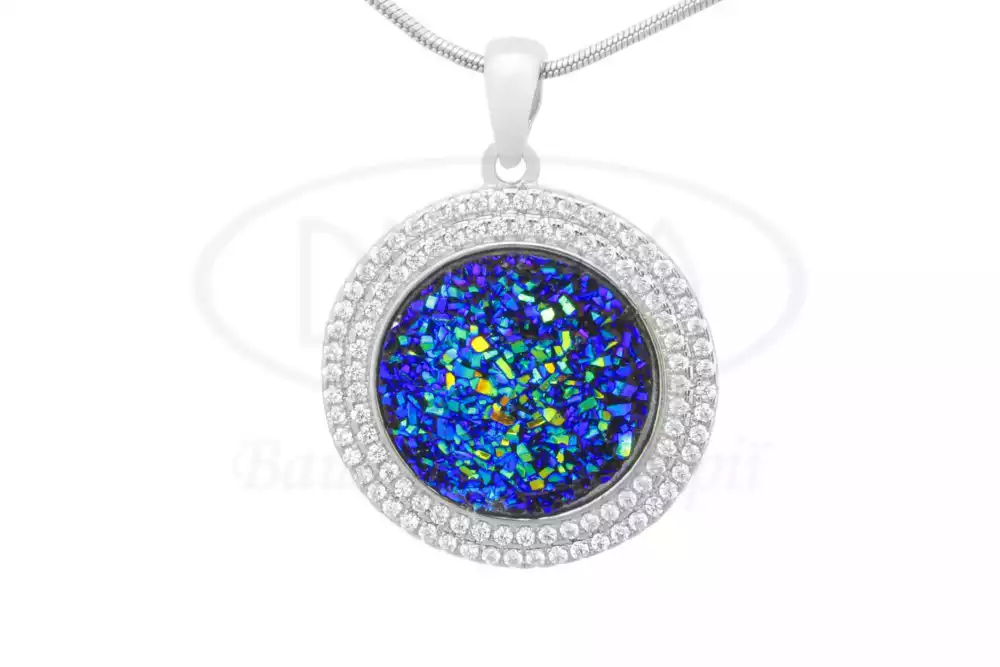 Срібна підвіска з Кварцем фото 1