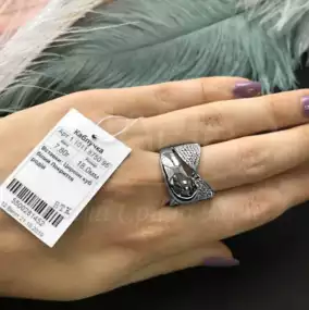 Срібна каблучка з Цирконом