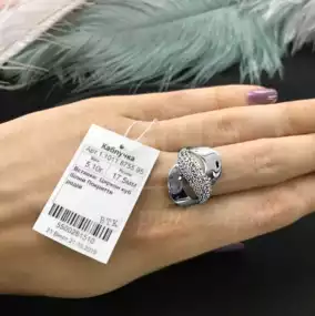 Срібна каблучка з Цирконом