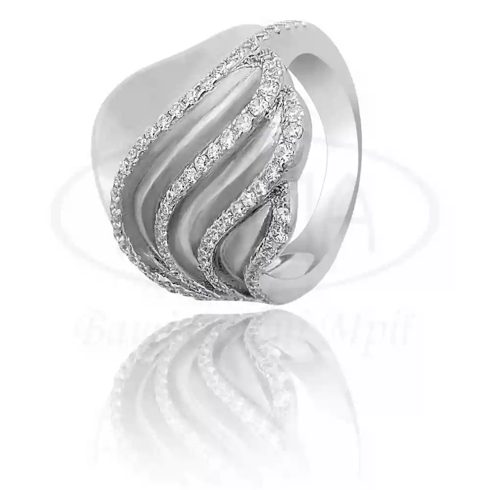 Каблучка срібна з Цирконом фото 1