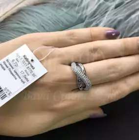 Каблучка срібна з Цирконом