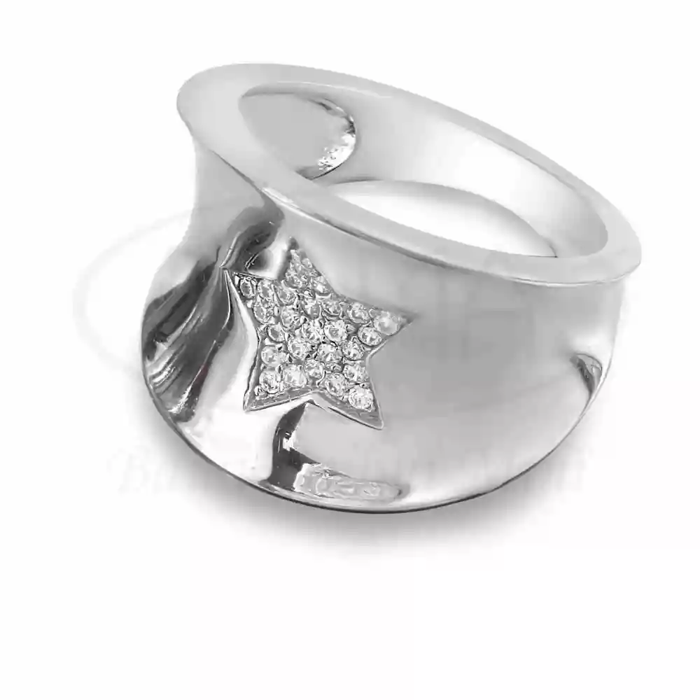 Каблучка срібна "Зірка" фото 2