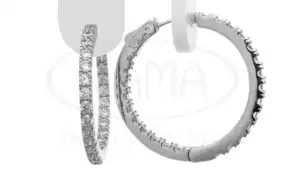 Срібні сережки з цирконом