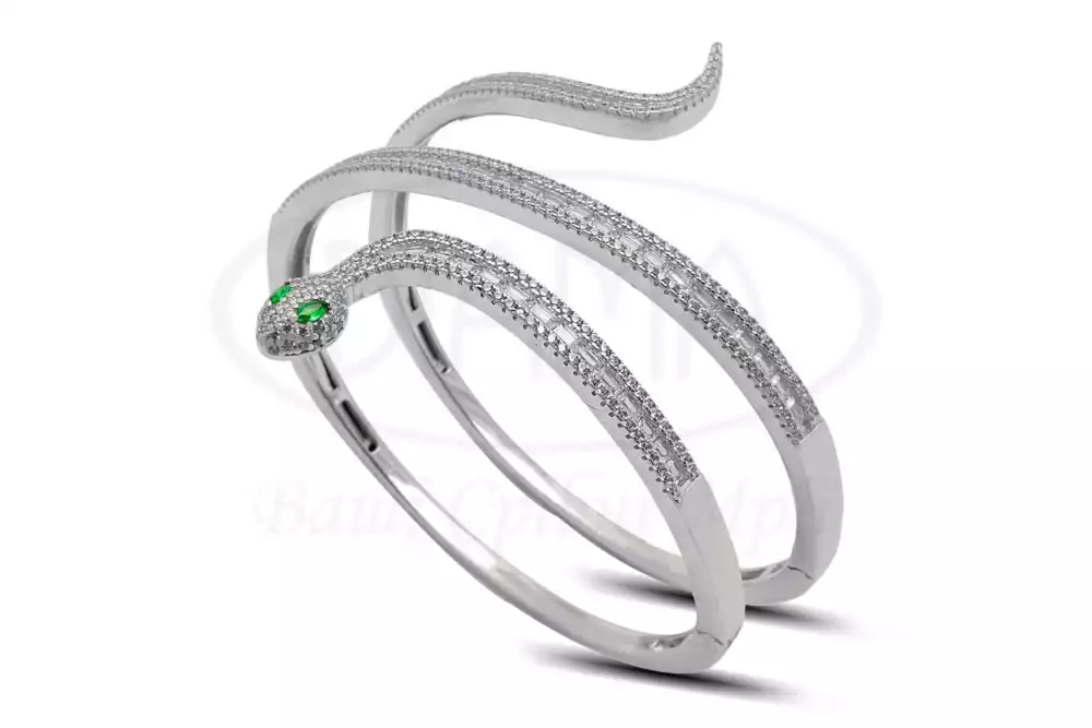 Браслет срібний з Цирконом фото 1