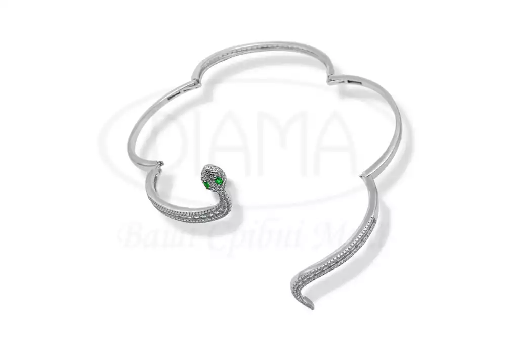 Браслет срібний з Цирконом фото 2