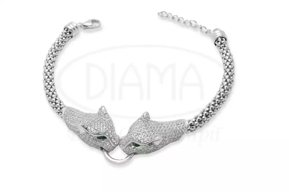 Браслет срібний "Пантера" фото 1