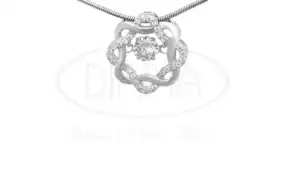 Підвіска срібна з цирконом