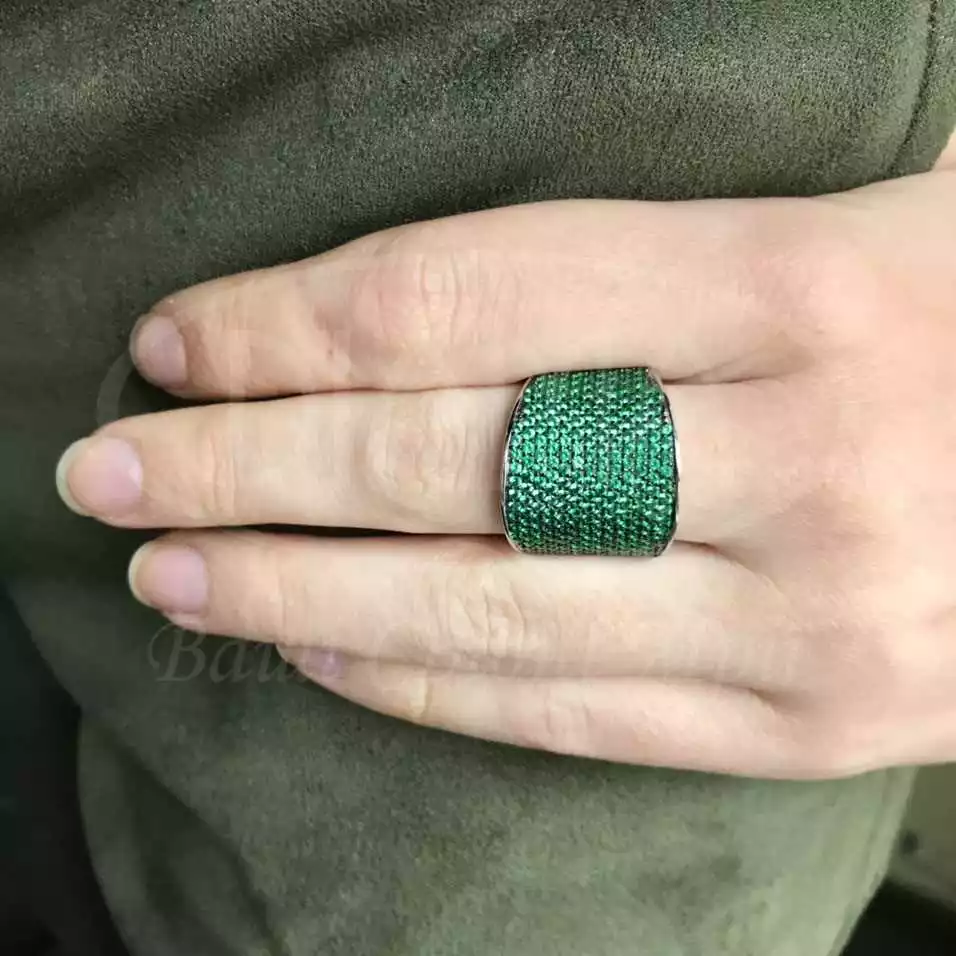 Каблучка срібна з Цирконом фото 2