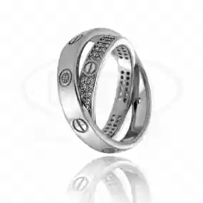 Каблучка срібна з Цирконом