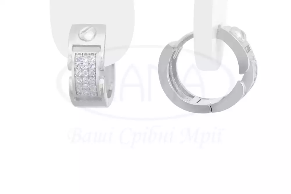 Срібні сережки фото 1