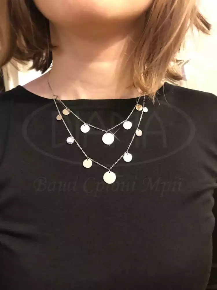 Срібне кольє фото 2