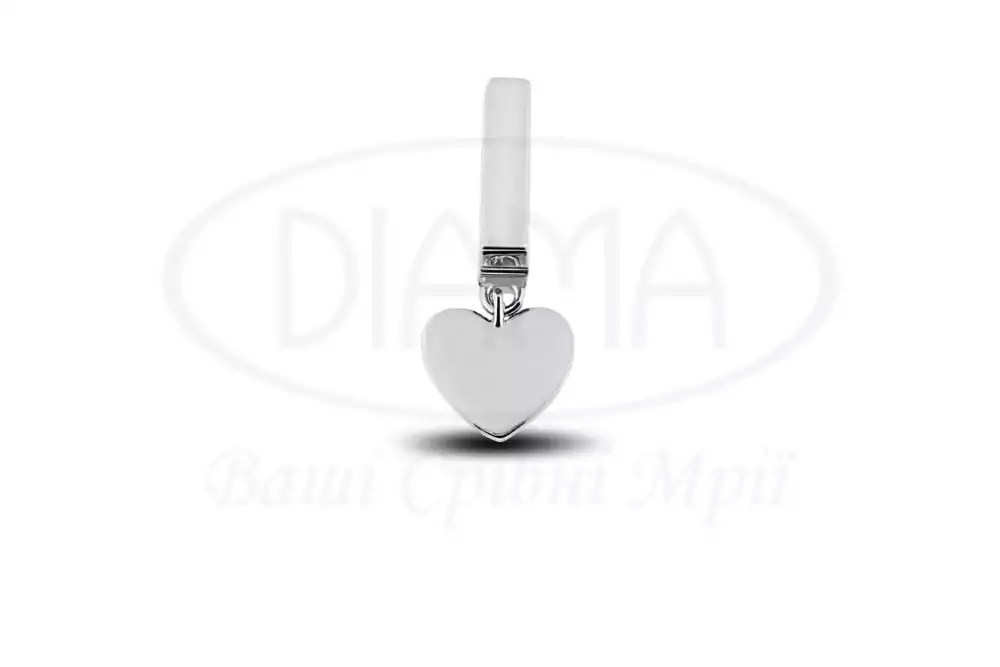 Шарм срібний для браслета "Серце" фото 1