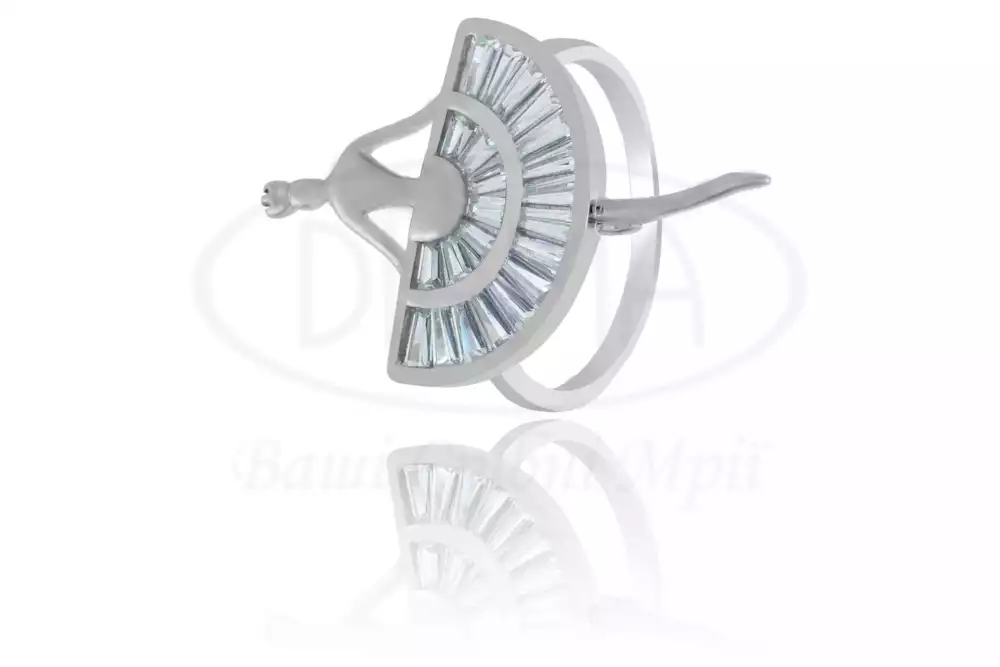 Срібна каблучка "Балерина" фото 1