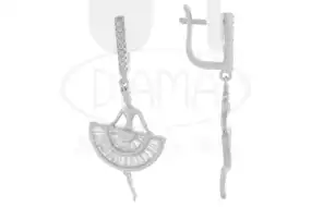 Срібні сережки "Балерина"