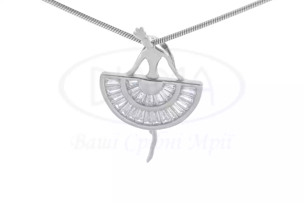 Срібна підвіска "Балерина" фото 1