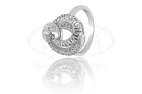 Срібна каблучка з цирконом