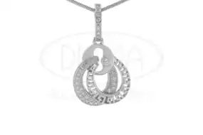 Срібна підвіска з цирконом