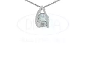 Срібна підвіска з цирконом