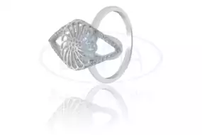 Срібна каблучка "Ромб"