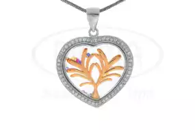 Срібна підвіска з Цирконом