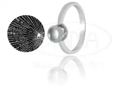 Срібна каблучка з цирконом