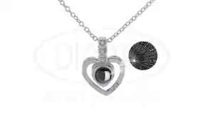 Срібне кольє "Серце"