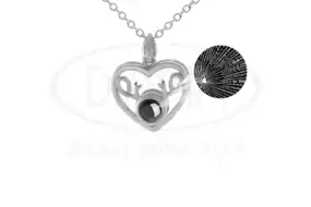 Срібне кольє "Серце"