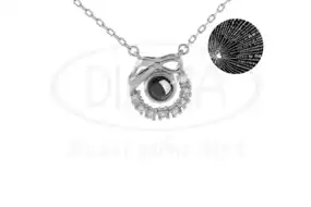 Срібне кольє"Бант"