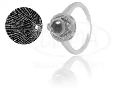 Срібна каблучка з цирконом