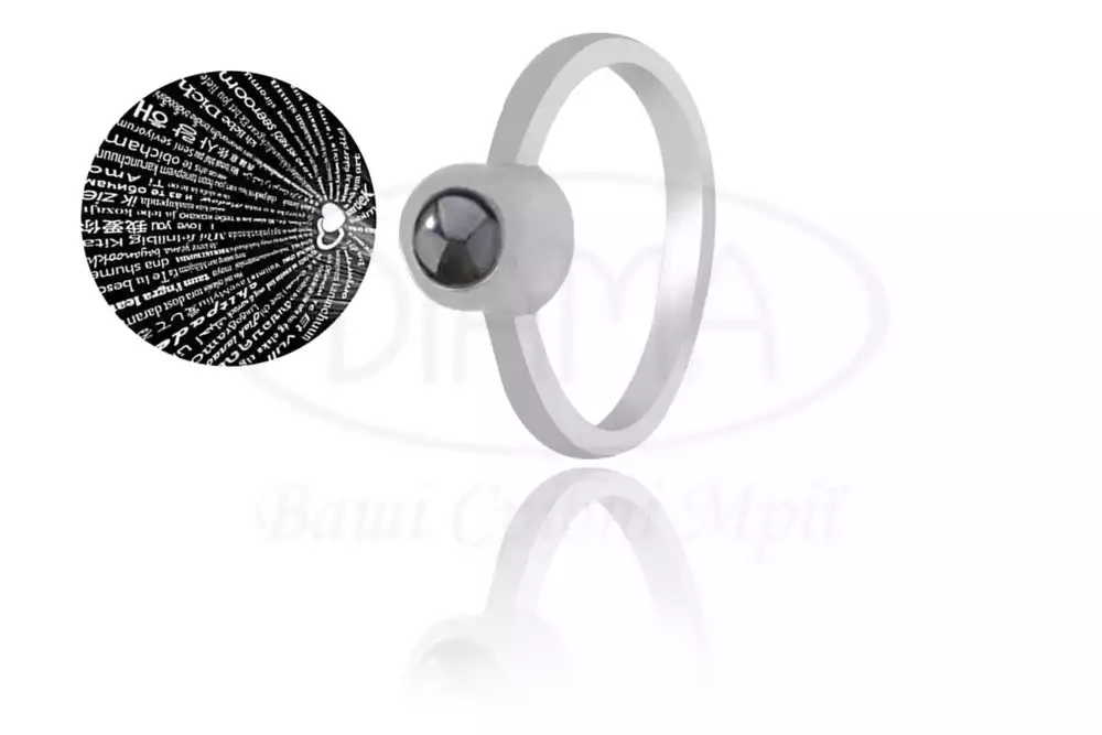 Срібна каблучка з цирконом фото 1