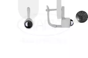 Срібні сережки з цирконом