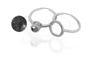 Срібна каблучка з цирконом