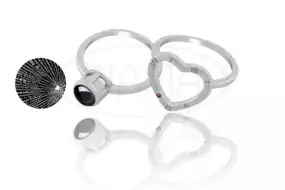 Срібна каблучка "Серце"