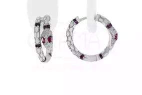 Сережки срібні з Цирконом