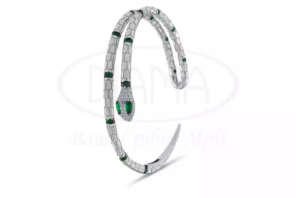 Браслет срібний "Змія" фото 1