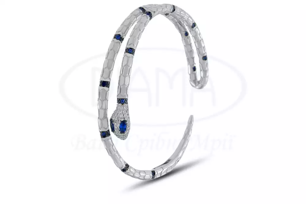 Браслет срібний "Змія" фото 1