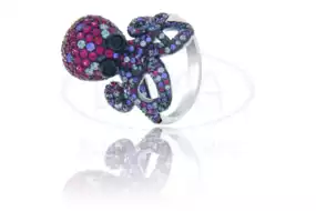 Срібна каблучка "Восьминіг"