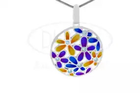 Підвіска срібна з Емаллю