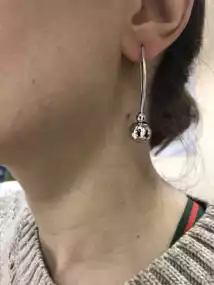 Срібні сережки "Кулька"