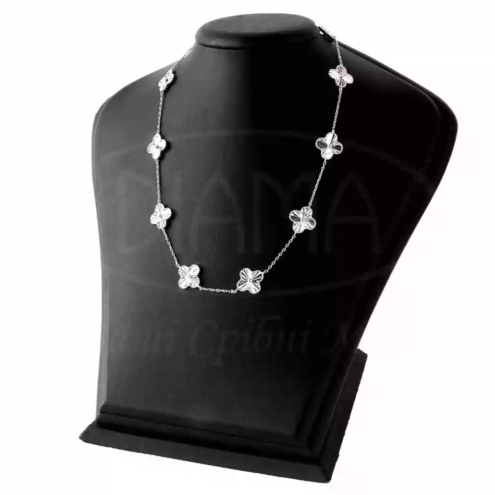 Срібне кольє "Клевер" фото 1