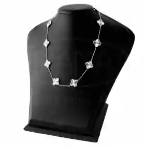 Срібне кольє "Клевер"